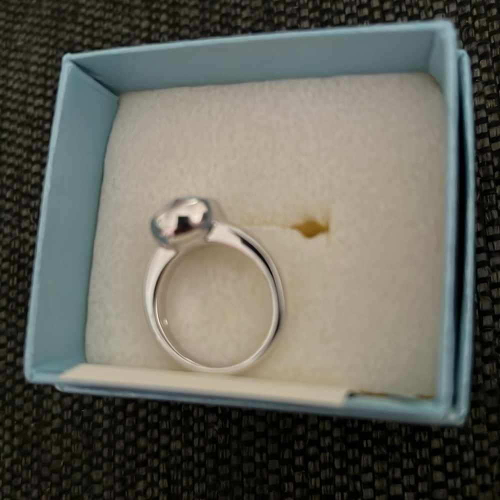 Touchstone Crystal Bliss Ring Crystal Aurore Boreale Size 6 - Picture 4 of 5